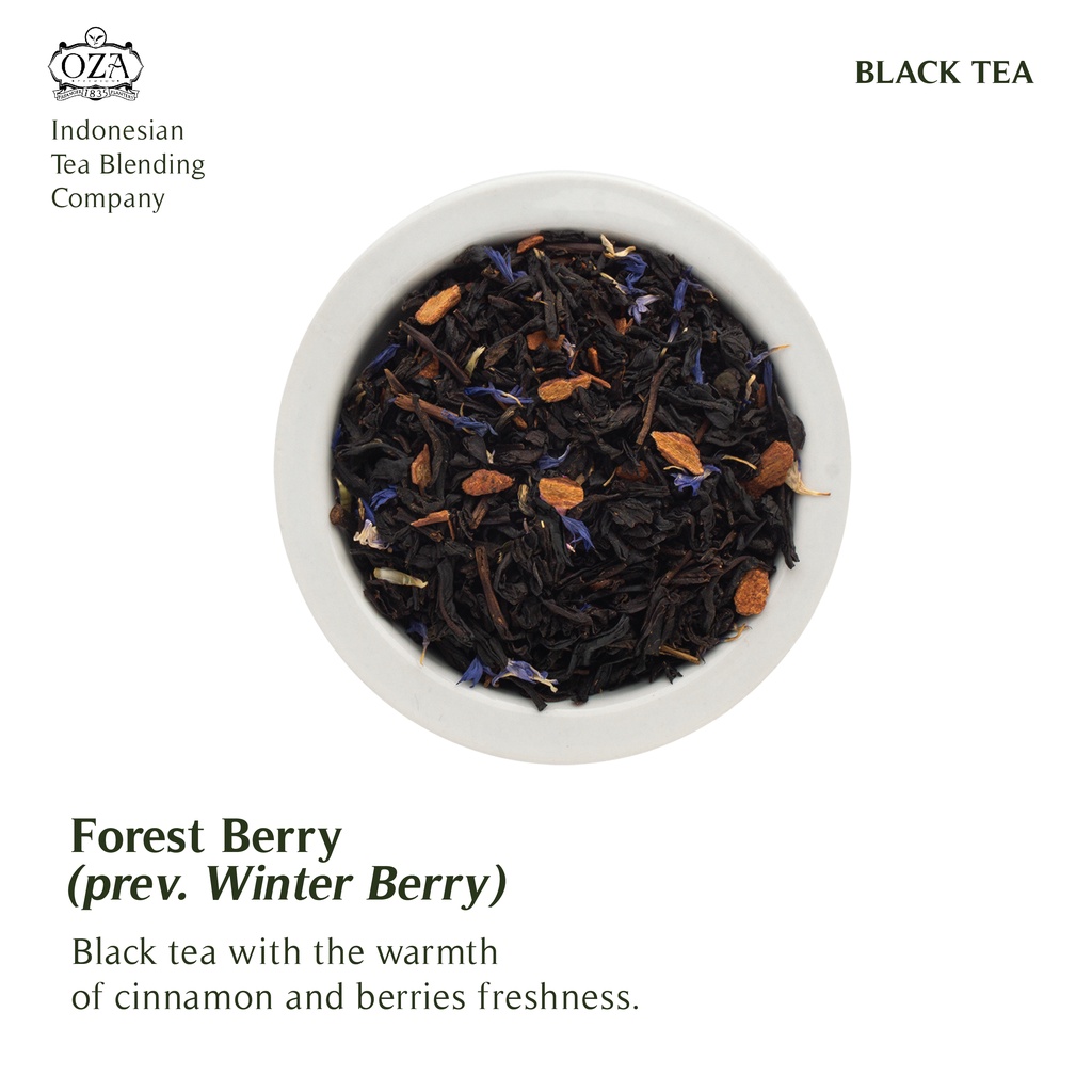 

OZA Tea - Forest Berry | Artisan Tea - Black Tea | Specialty Grade | Teh Premium | 40 gram (20 cups)