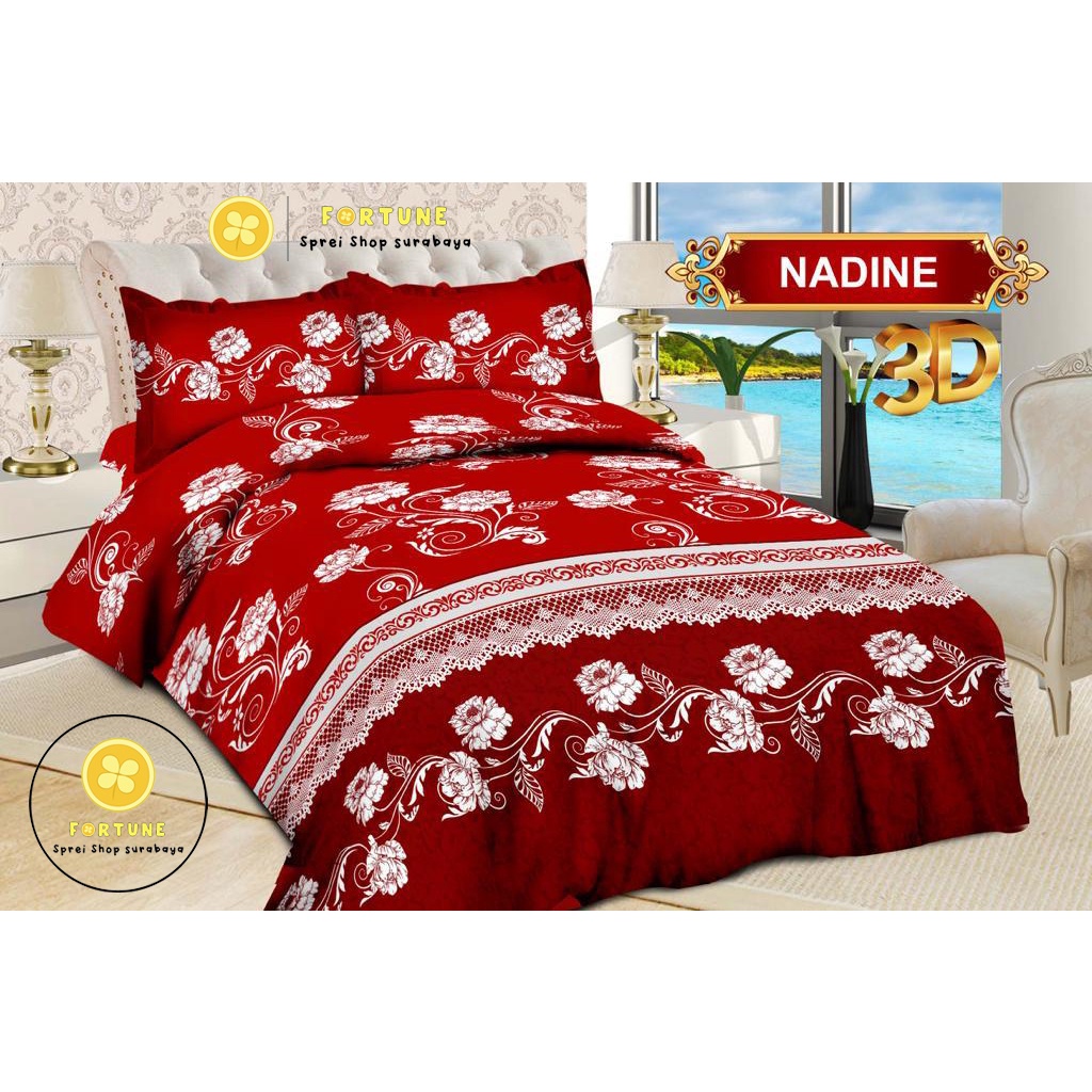 Sprei BONITA 180x200 Motif Terbaru Bunga 3D Disperse (BISA COD)