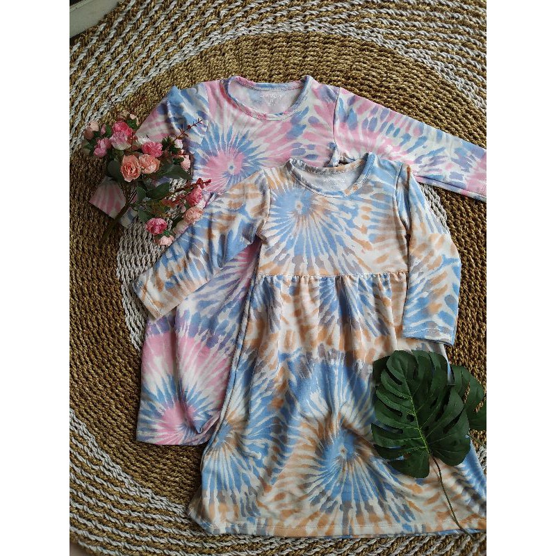 GAMIS ANAK TIE DYE GAMIS TIE DYE KONVEKSI BAJU ANAK