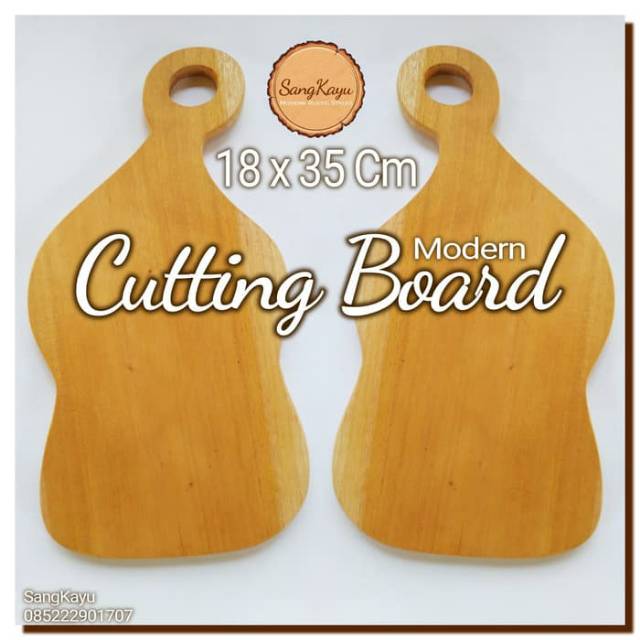 Modern Cutting Board 18x35 Cm Talenan kayu unik Chopping board rustic