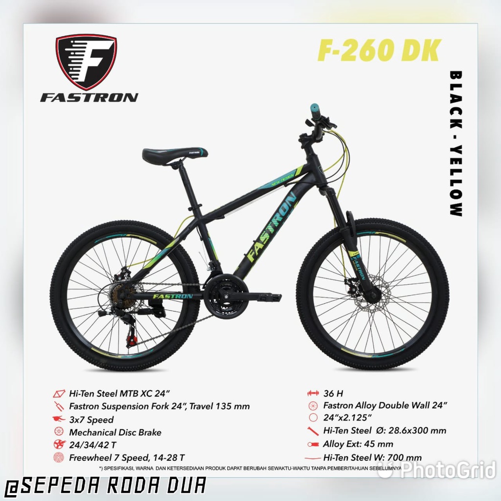 SEPEDA GUNUNG/MTB 24" FASTRON F-260 DK