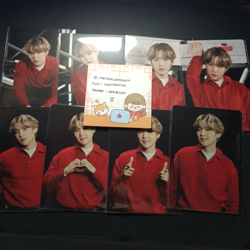 BTS SUGA YOONGI MPC MINI PHOTOCARD PC MOTS ONE MAP OF THE SOUL ONE SET