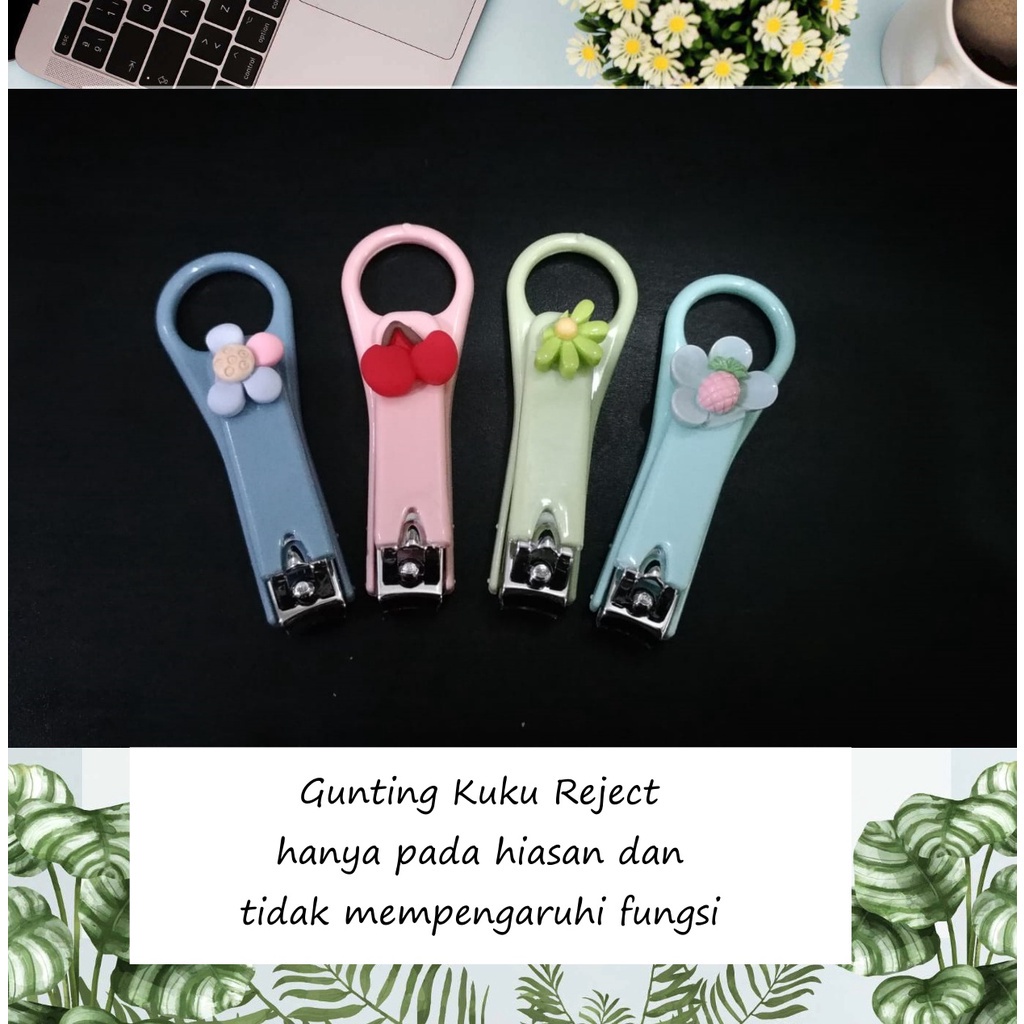 GUNTING KUKU MINI WARNA PASTEL LUCU NAIL CLIPPER IMPORT KARAKTER (VH)