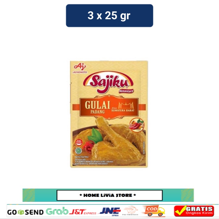 

Sajiku Bumbu Gulai Padang 3 x 25 gr