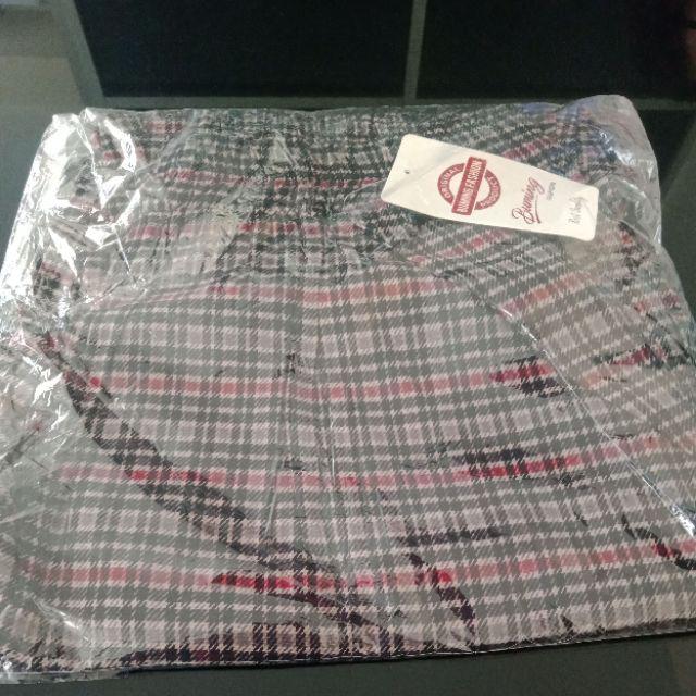  Big  size  Baggy pants TARTAN  jumbo celana  panjang wanita 