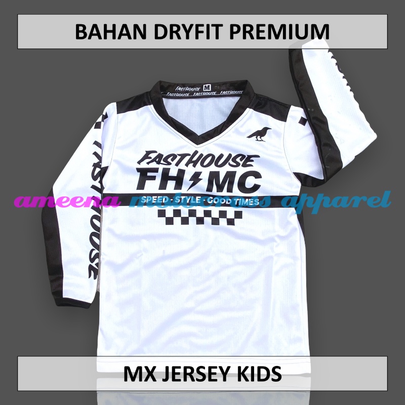 Jersey Cross Anak - Jersey Trail Anak - Jersey Premium Dryfit - Jersey Motocross - Jersey Trabas Anak - Jersey Adventure - FH002