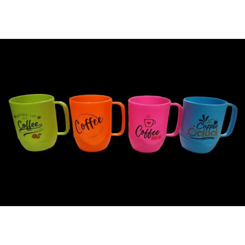 NYK Gelas kopi plastik / cangkir kopi plastik / gelas kopi tebal / gelas kopi kecil