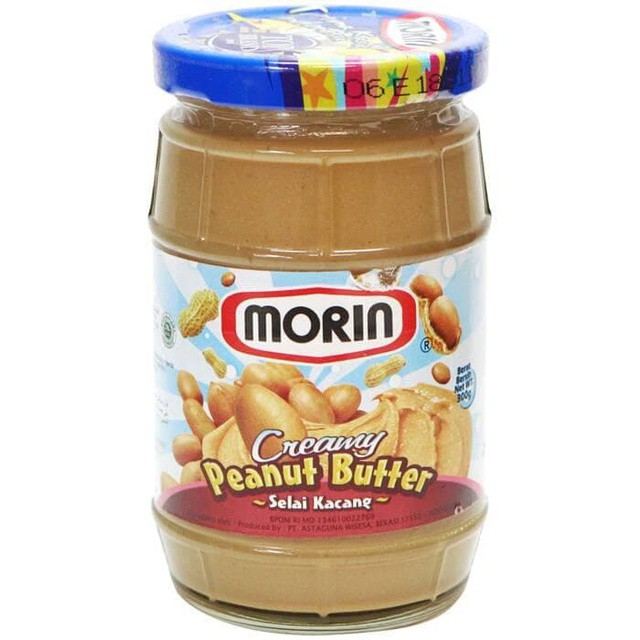 SELAI MORIN PEANUT BUTTER CREAMY TOPPING BUAH KACANG COKELAT JAM SPREAD ROTI