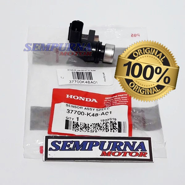 Sensor Speedometer Kilometer Sensor Assy Speed Beat Fi 100% Original ORI Honda AHM 37700-K48-A01