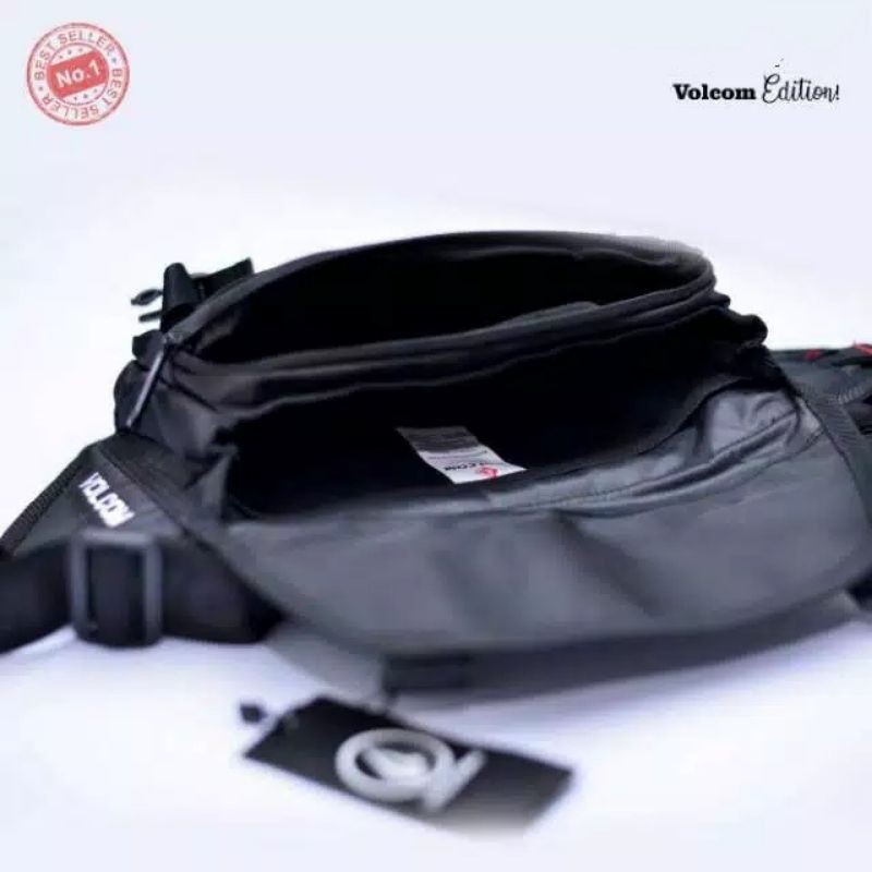 TAS VOLCOM WAISTBAG VOLCOM TAS SELEMPANG VOLCOM PREMIUM LOGO BESI