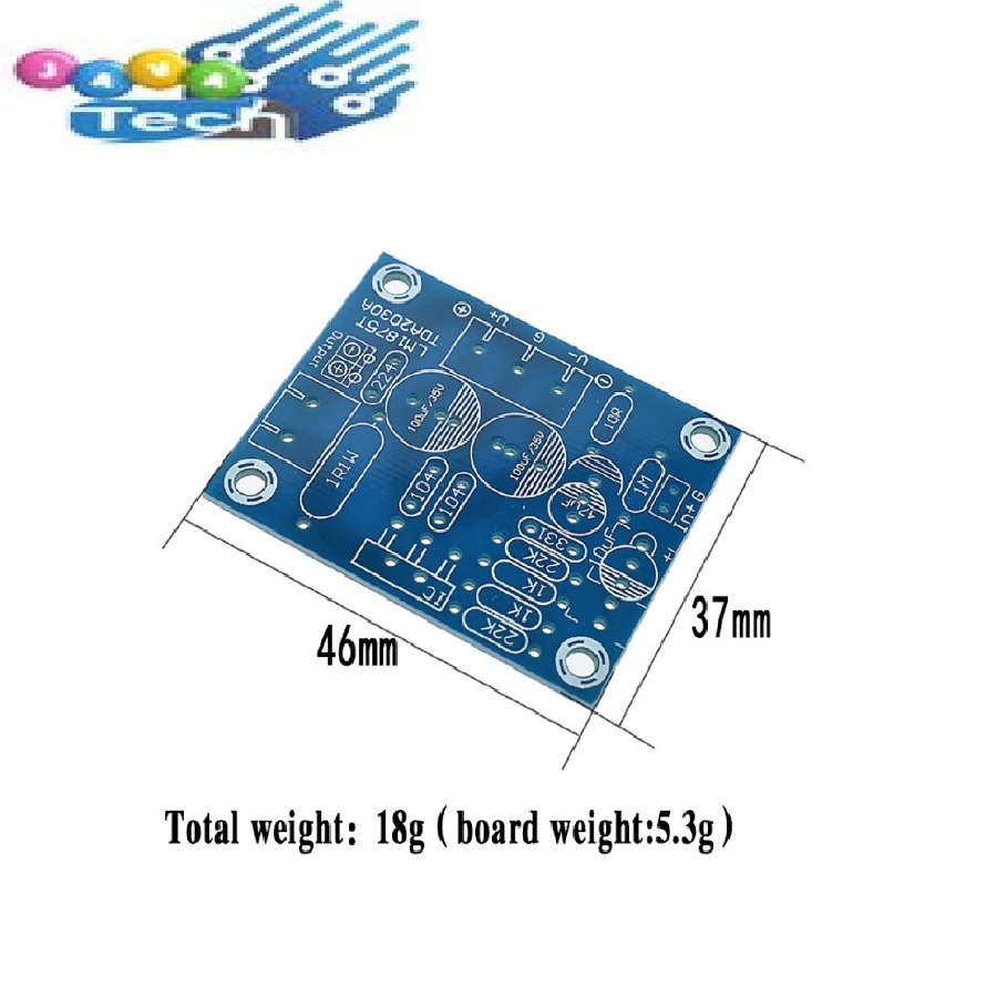 Kit Modul LM1875T Audio Amplifier Module Symmetric Power Supply LM1875