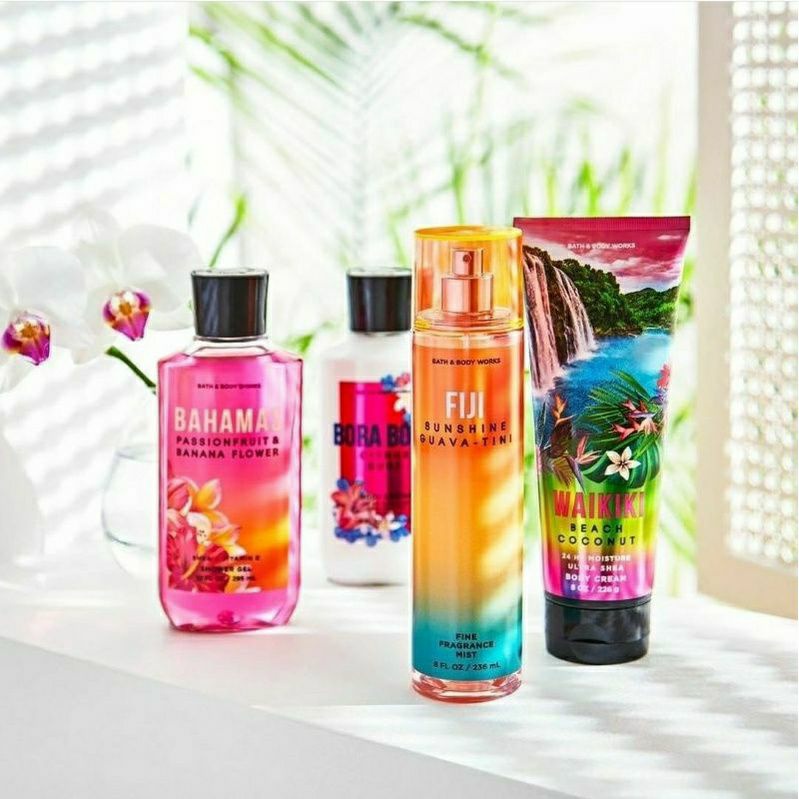 BATH &amp; BODY WORKS BBW FIJI SUNSHINE GUAVA TINI SERIES MIST LOTION SHOWER GEL BODY CREAM HAND CREAM SHOWER GEL BODY CREAM LOTION MIST WASH WALLFLOWER ROOMSPRAY SCENTPORTABLE GENTLE GEL DEEP CLEANSING GENTLE FOAMING CREAMY LUXE