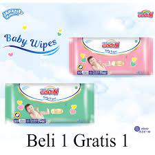 Goon Baby Wipes Minyak Telon / Powdery Parfume 50's+50's / Toko Makmur Online