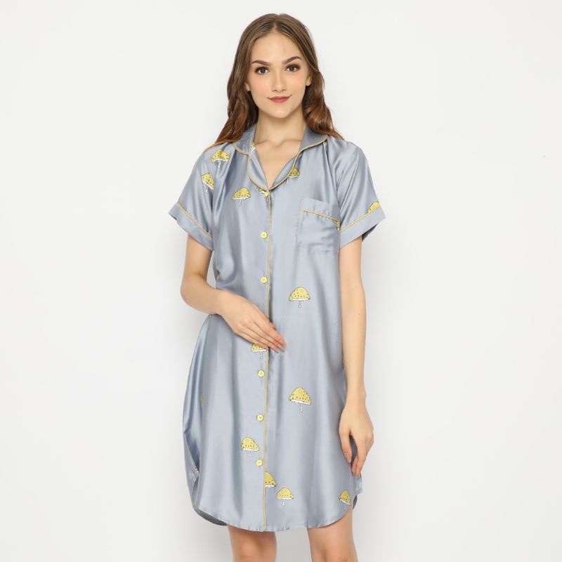 DASTER WANITA ORGANIK SILK BUNGA/BAJU TIDUR PREMIUM