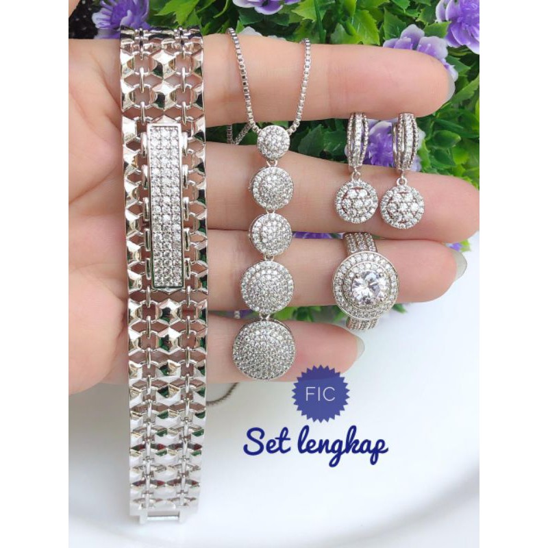 [XUPING] PAKET PERHIASAN XUPING BERKILAU EMAS PUTIH FULL 301020