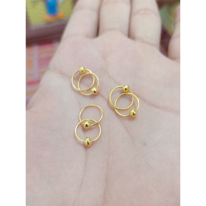 Anting baby perak