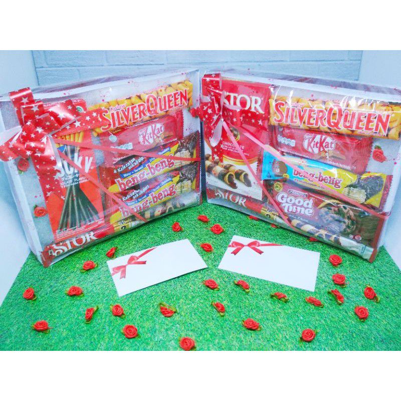 

SNACK BOX MINI GIFT HAMPERS BIRTHDAY HADIAH ULTAH VALENTINE
