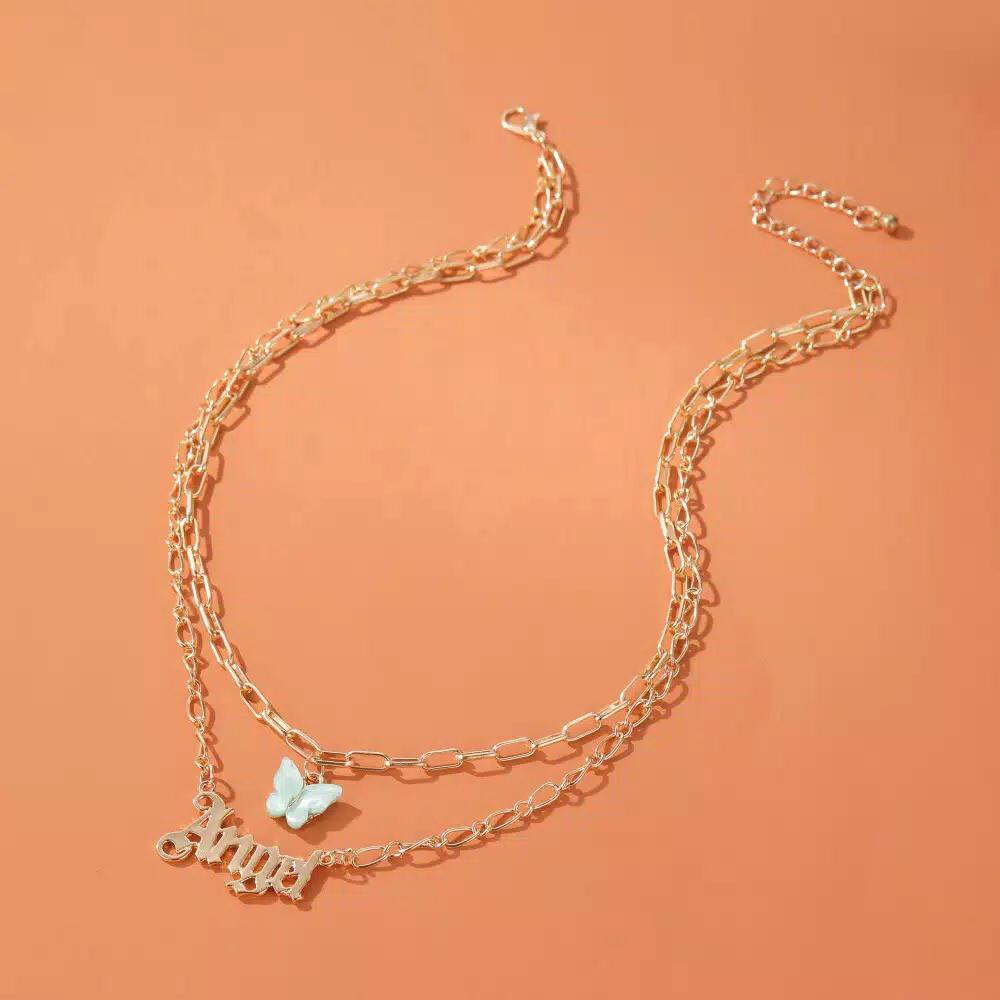 TERMURAH Kalung Cantik Butterfly Kalung Kupu Cantik