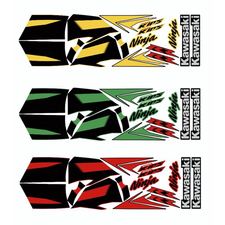 striping stiker print ninja rr new 2012