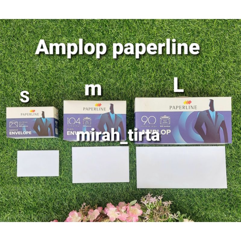 

100 pcs amplop paperline besar. 1 box amplop paperline L.