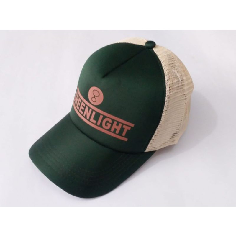 TOPI TRUCKER GREENLIGHT SABLON TOPI MURAH BERKUALITAS