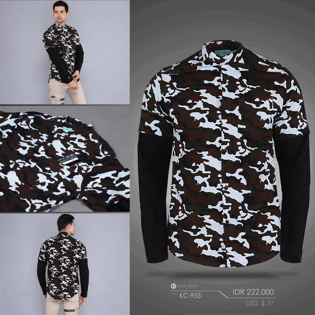 CAMO SHIRT DOUBLE LAYER