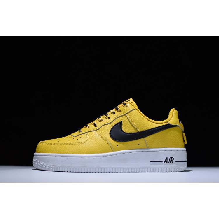 air force ones yellow and black