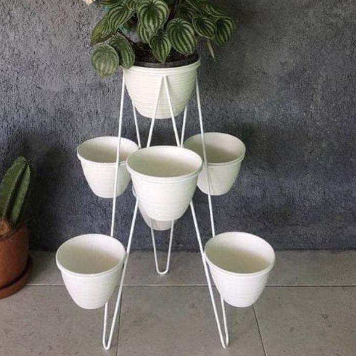 Hot Sale - POT BUNGA SUSUN 7/MENARA SUSUN/STANDING RAK BUNGA CANTIK TANPA POT