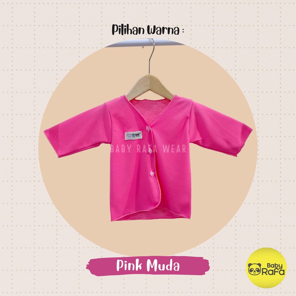 Baju Bayi Tangan Panjang BABY GIRLS Size 0 - 3 Bulan merk SNI PIP MIM - PINK SERIES-3