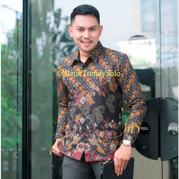 Hem  Kemeja Baju Batik Pria Cowok Laki Laki Slimfit Full Lapis Furing Lengan Panjang Lengan Pendek Original Asli Batik Jumanta Solo Laweyan Size S M L Xl XXL Bahan Katun Premium  984