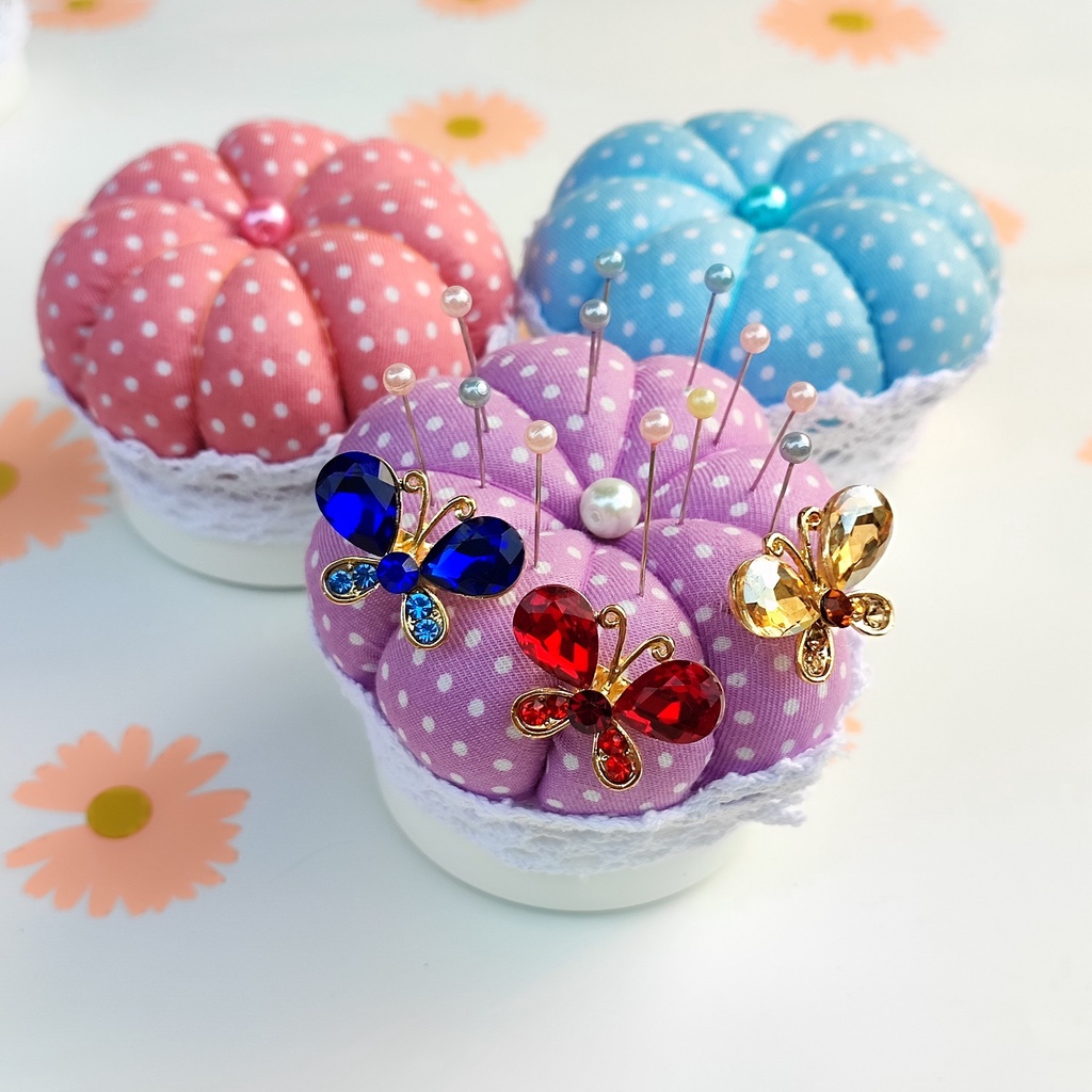 Pin Cushion Cantik Serbaguna FREE Jarum Pentul 1 Kotak