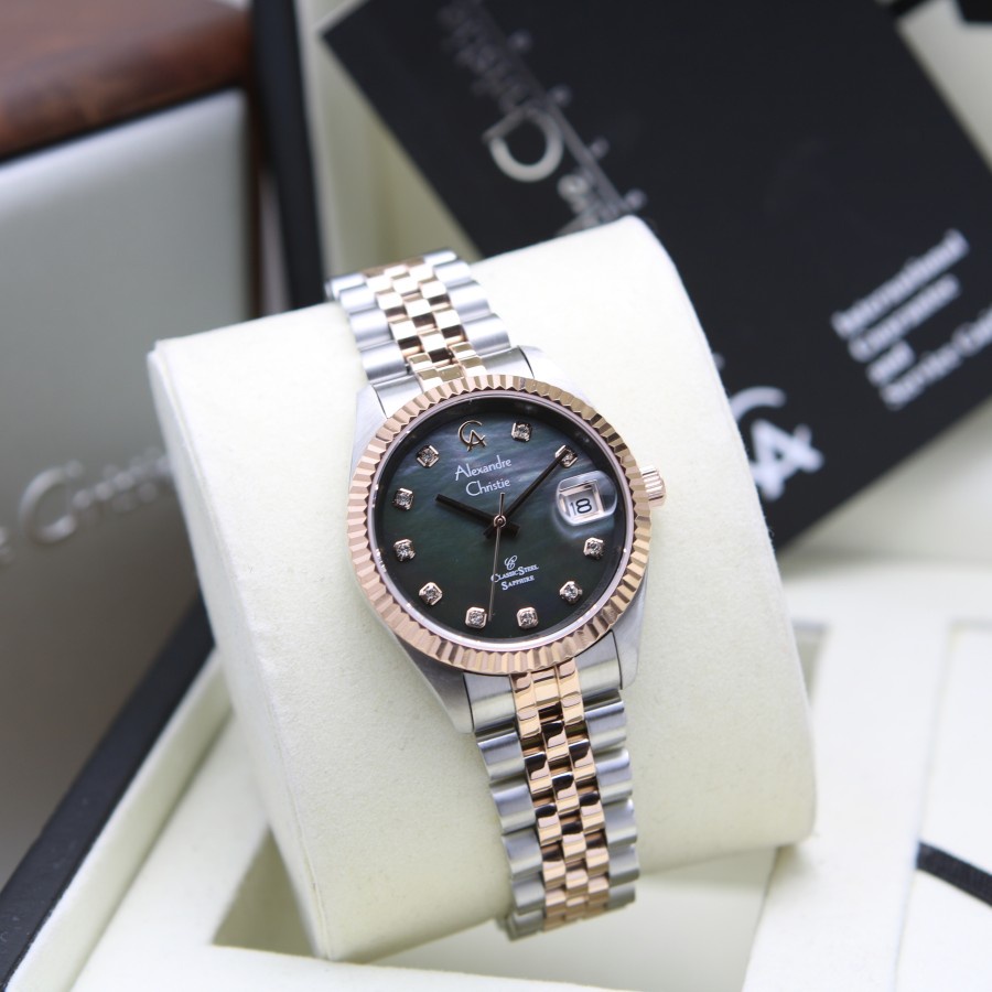 ORIGINAL Jam Tangan Wanita Alexandre Christie AC 5012 / AC5012 / 5012 Garansi Resmi 1 Tahun, Stainless