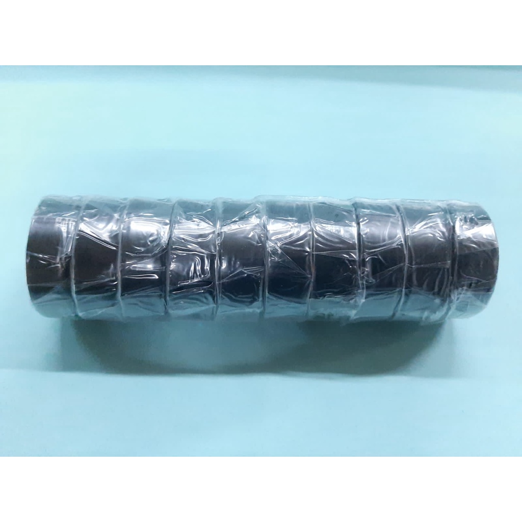 

Gold Tape Solasi Listrik PVC warna HITAM isi 10 rol isolasi listrik