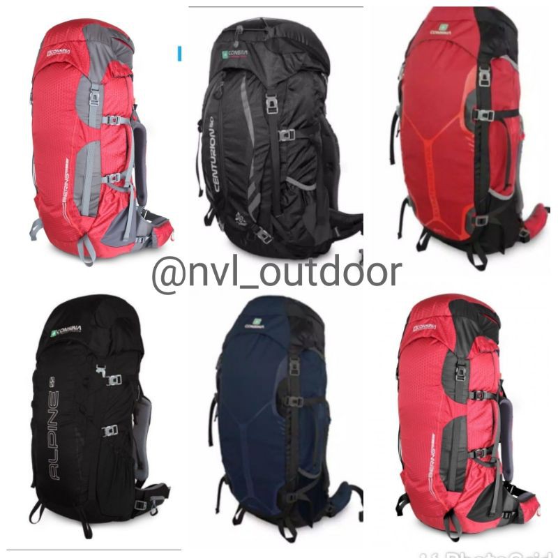 tas gunung | tas carrier consina bering 65+5l, centurion 50l, alpine 55L, extraterrestrial 60l