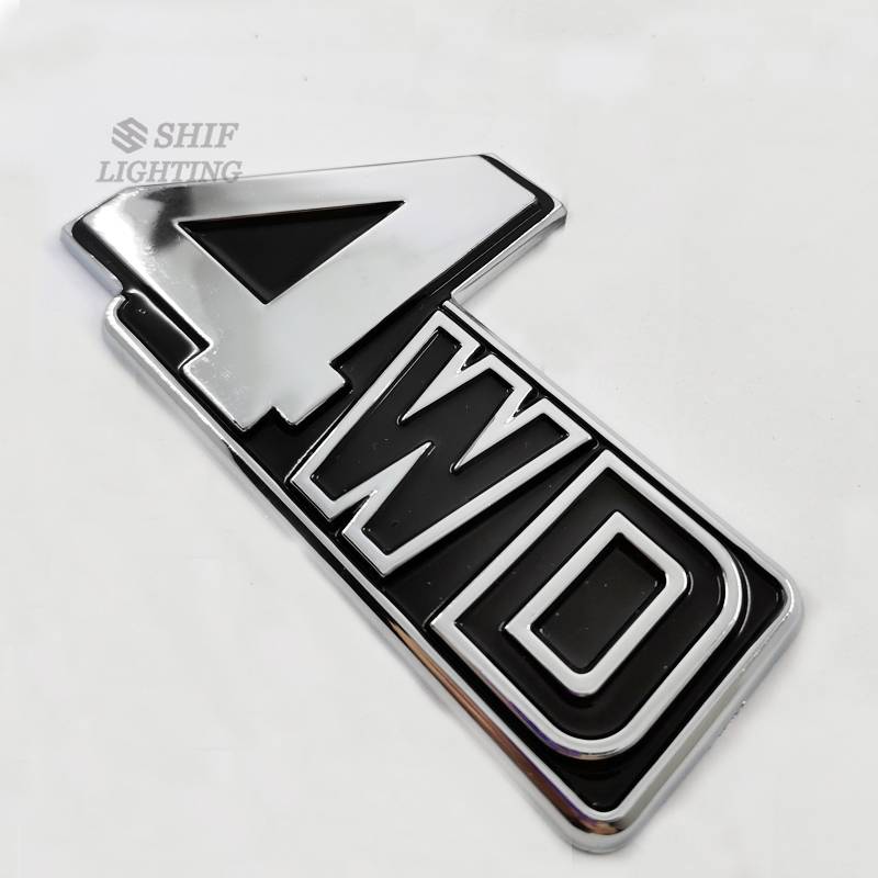 1pc Stiker Emblem Logo 4WD Bahan ABS Untuk Bagasi Belakang Mobil Mitsubishi Pajero V31