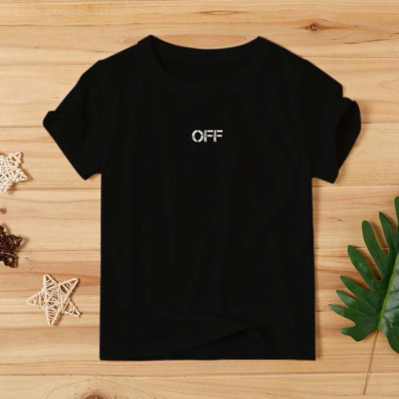 kaos anak kekinian kaos anak murah OFF WHITE kaos murah katun combed 100%