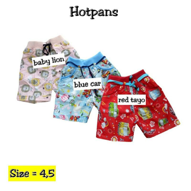 HOTPANTS Celana pendek candy pants 1-3 Tahun