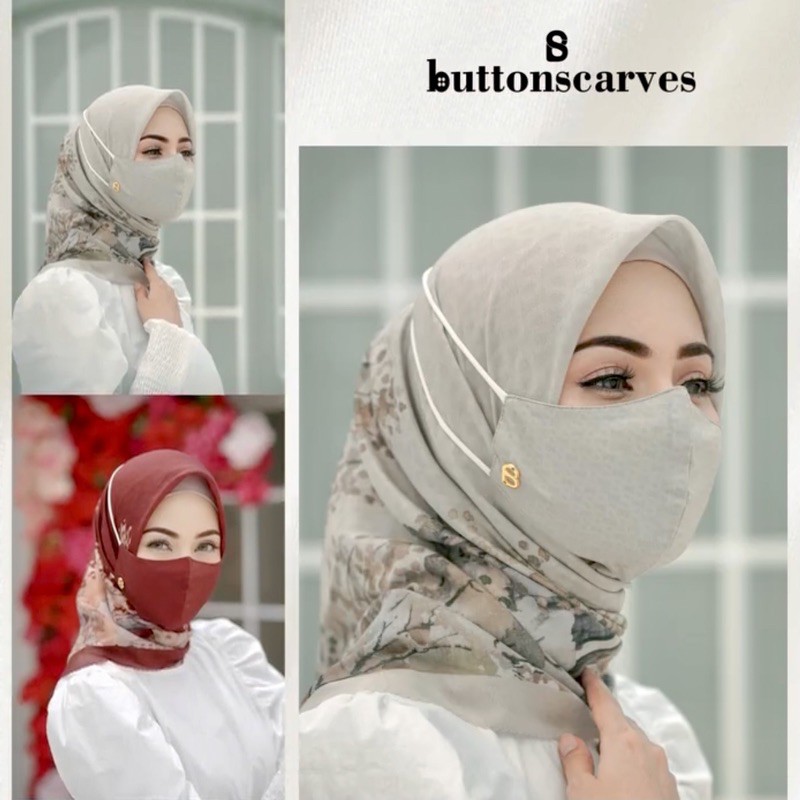BUTTONSCARVES Everyday Monogram Mask Buttonscarves