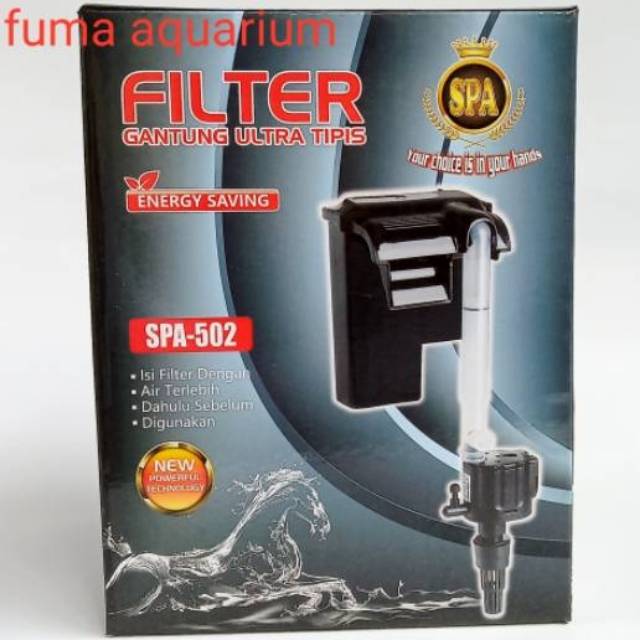 Sakkai pro SPA-502 Ultra Tipis Filter Gantung Aquarium Aquascape 3 in 1