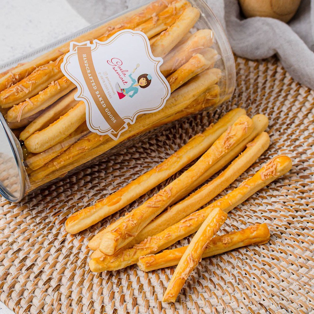 

DEB Cheese Stick Grissini Goela Semoet Breadstick - stik keju sistik cistik makanan khas italia