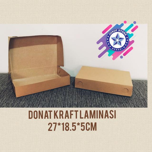 

Box Donat Kraft Coklat Isi 25pcs - Kraft Cetak ♠E1N