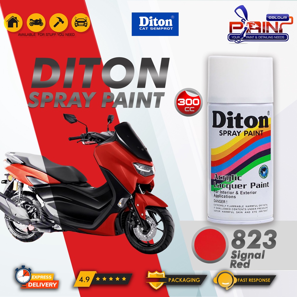 Diton 823 Signal Red Cat Semprot/Pylox/Samurai Motor/Helm/Gundam