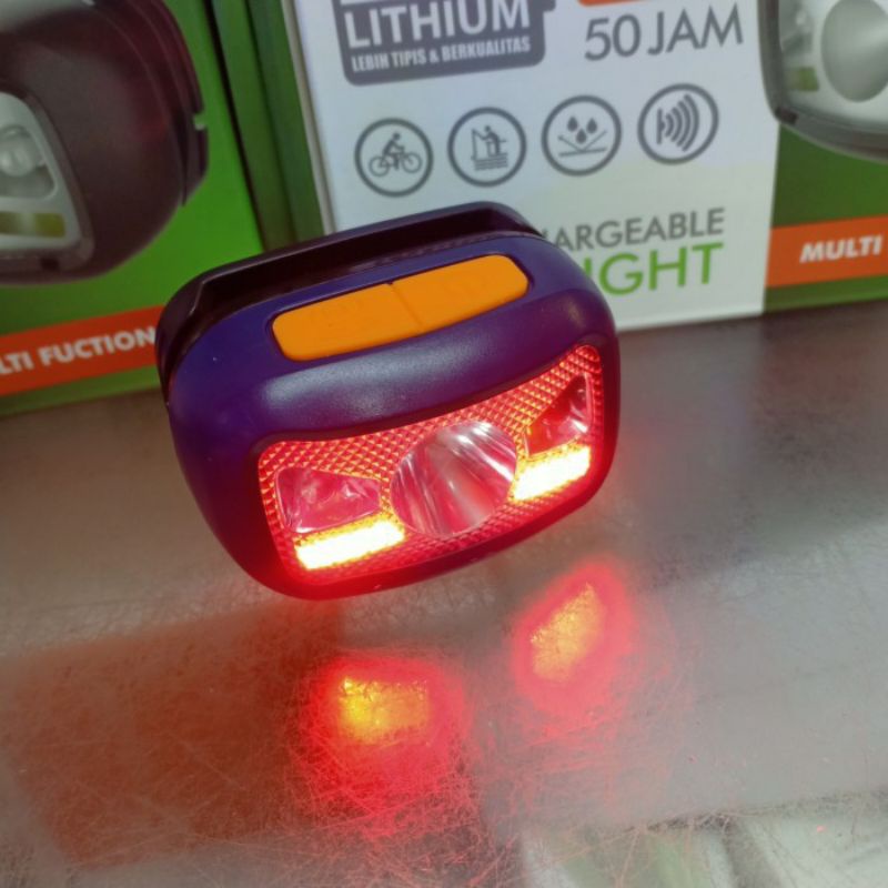 Senter Kepala Luby L-2882 - Senter Sepeda Sensor Tangan Luby 2882