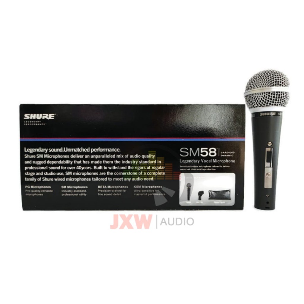 MIC KABEL SHURE SM 58 SK /  MICROPHONE SHURE KABEL SM-58 SK /  MIC SHURE SM 58 SK / SM58SK