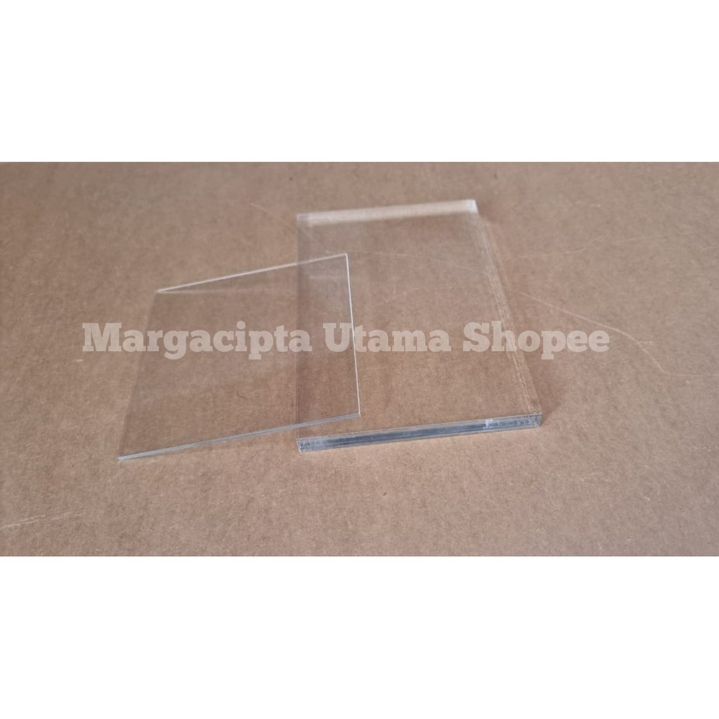 Premium Acrylic Laser Cutting 4mm 30x55cm Akrilik Bening 55x30cm Potongan