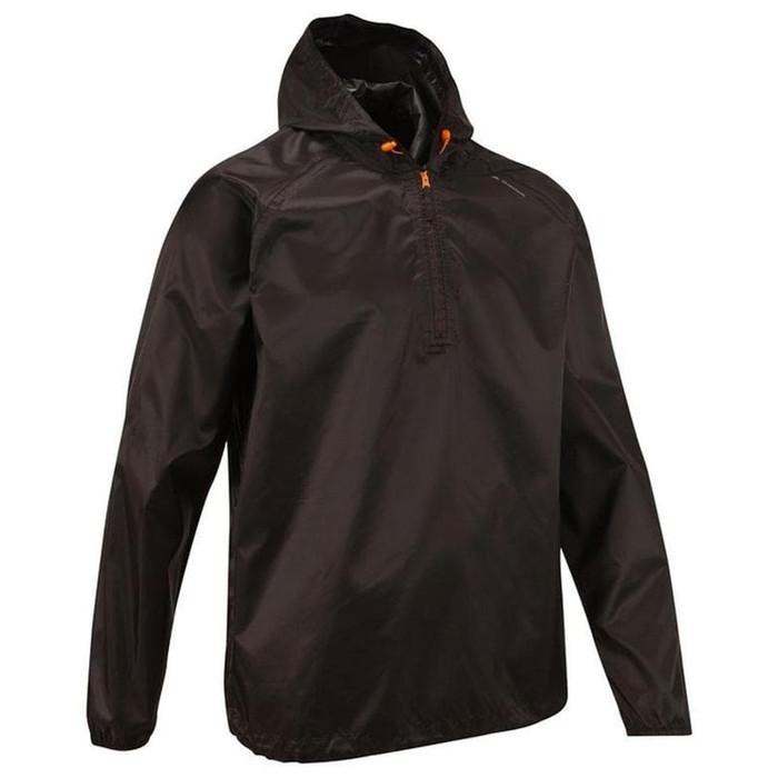 Quechua Jaket Jas Hujan Pria - Hiking Waterproof Rain Jaket Hitam