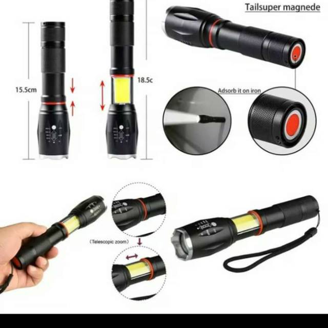 Senter LED Paket TaffLED XML-T6 8000LM