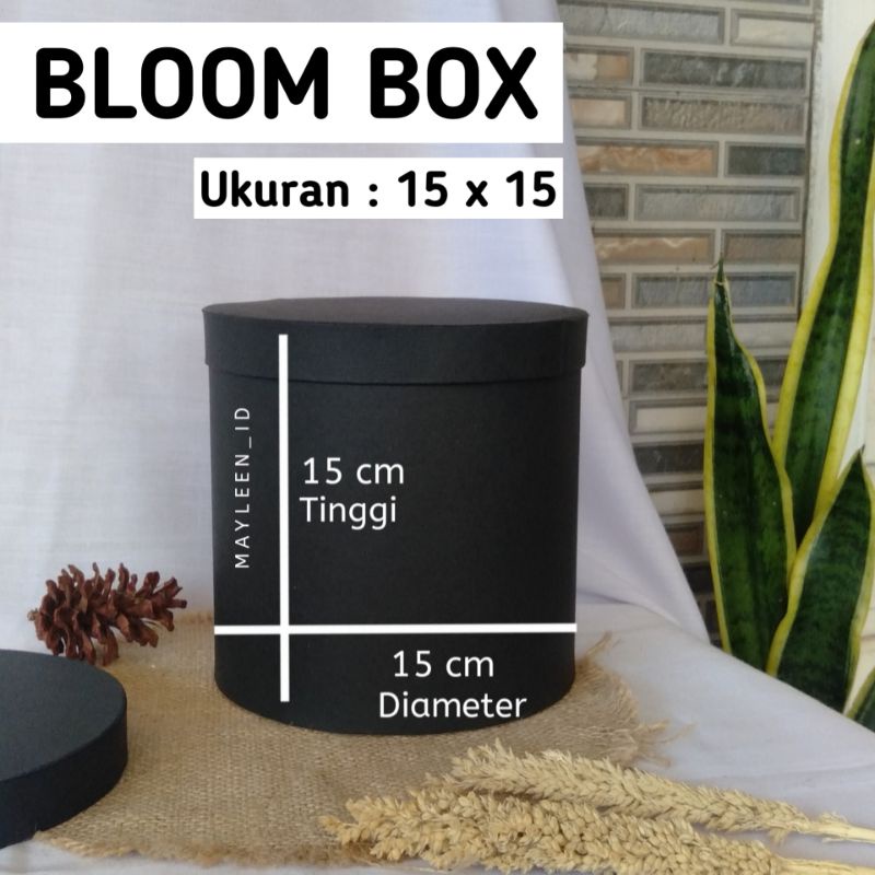 

BLOOM BOX MURAH TEBAL (4pcs)SIZE MEDIUM Diamter15 Tinggi15 /Box Bulat/Round Box/Box Bukat/Box Florist