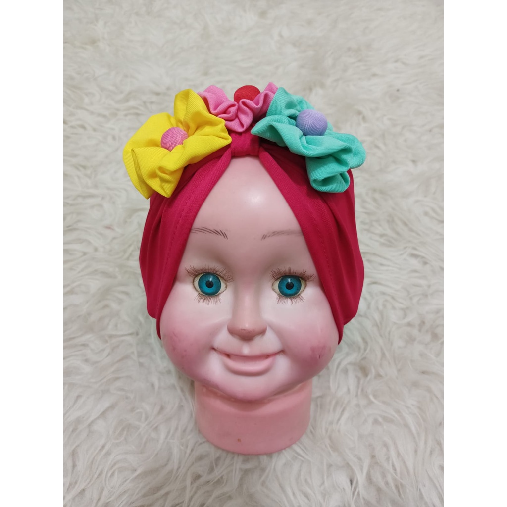 TERBARU Aksesoris Rambut Bayi Anak Bandana Yuki / Turban Bayi Yuki / Turban Bayi Perempuan / Turban Bayi 0 6 Bulan