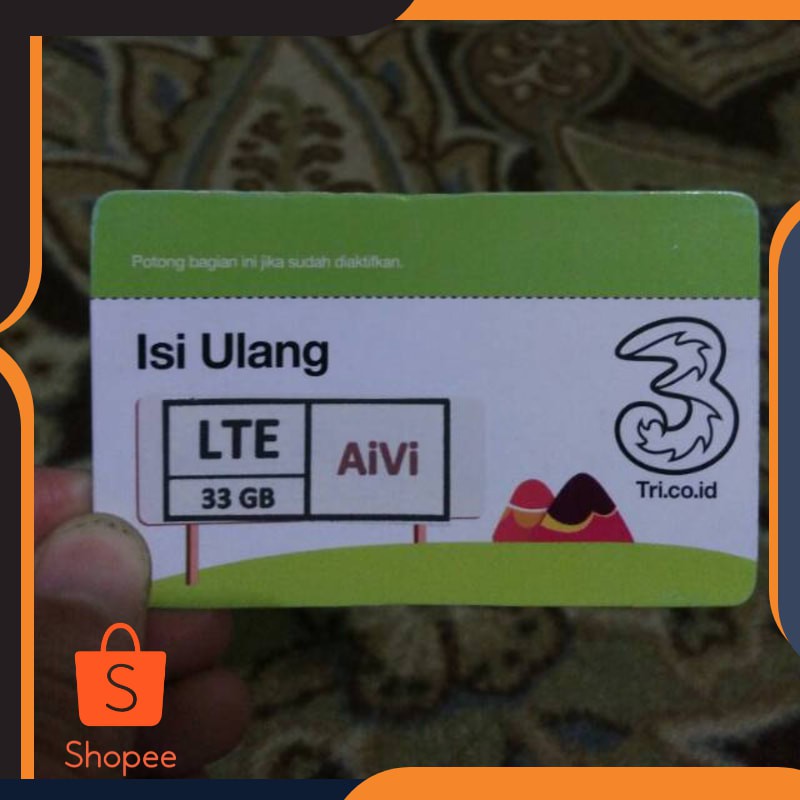 Murah KUOTA TRI LTE 33 GB Elegan
